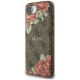 Guess 4G Flowers Print MagSafe case for iPhone 16e - brown
