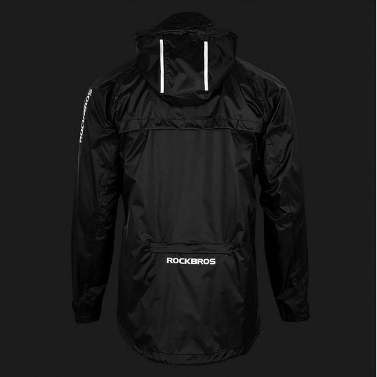 Rockbros YPY013BKM breathable windproof rain jacket M - black