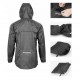 Rockbros YPY013BKM breathable windproof rain jacket M - black