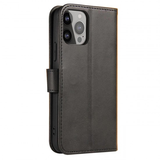 Magnet Case with flap for Honor X6a - black