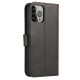 Magnet Case with flap for Honor X6a - black