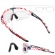 Rockbros Cycling Glasses Photochromic with UV Protection and Corrective Insert 14120008002 - USA Pattern - White