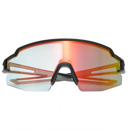 Rockbros Cycling Glasses Photochromic UV Protection with Corrective Insert Orange Lenses - Black
