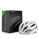 Rockbros Bike Helmet with Visor, Detachable UV Goggles, Unisex, Glossy - White