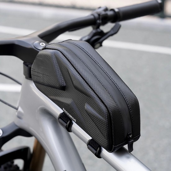 Rockbros Bike Bag, Rigid, Frame, Top Tube, 1.4l - Black