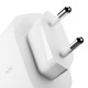 Puro Daily Prolite 45W USB-C USB-A Power Delivery Charger with USB-C Cable - White