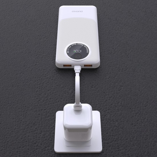 Powerbank Dudao K12 10000mAh PD22.5W USB-A, USB-C - black