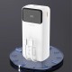 Dudao K15MAX 30000mAh PD 22.5W Powerbank with Built-in Cables - White