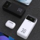 Dudao K15MAX 30000mAh PD 22.5W Powerbank with Built-in Cables - White