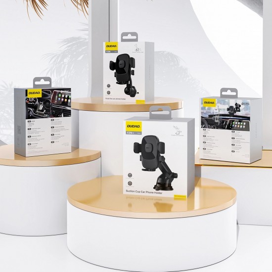 Dudao F2N+ smartphone holder with suction cup gravity 360° - black