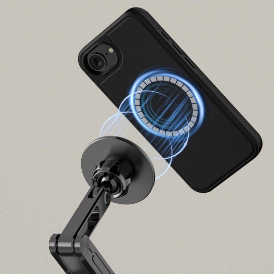 Tech-Protect Wallet MagSafe Case for iPhone 16e / 17e - Matte Black