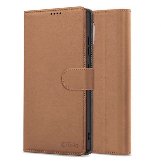 Tech-Protect Wallet Case for iPhone 16e / 17e - Brown