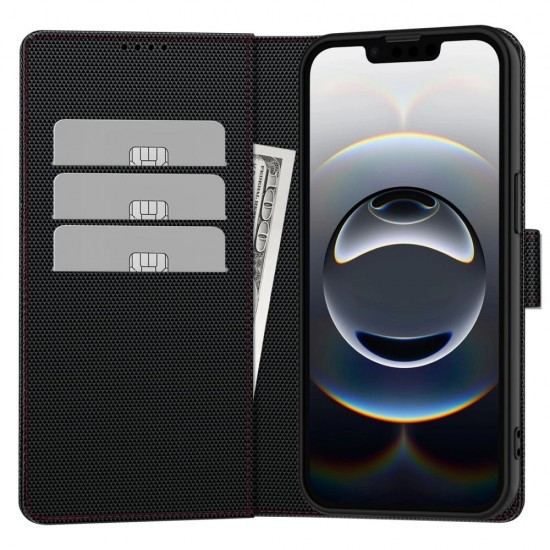 Tech-Protect Wallet Case for iPhone 16e / 17e - Black