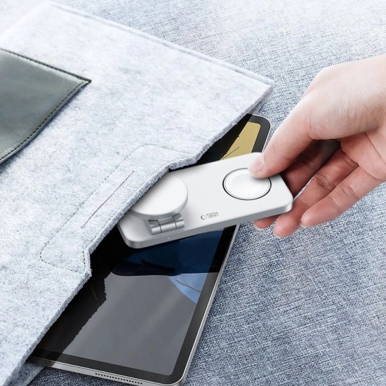 Tech-Protect QI15W-A47 MagSafe 3in1 Inductive Charger + USB-C Cable - White