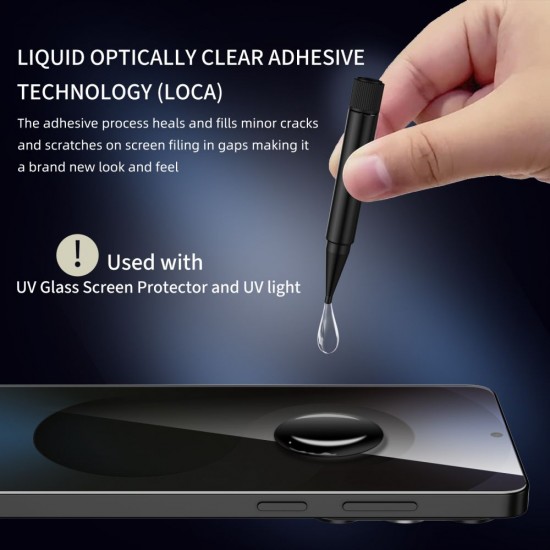 Tech-Protect Glass UV+ 2-pack tempered glass for Motorola Edge 60 Fusion - transparent