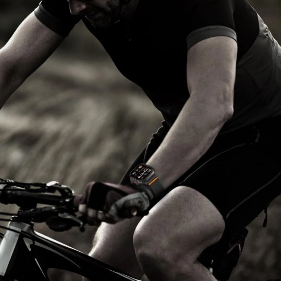 Tech-Protect Nylon Clasp for Apple Watch 44 / 45 / 46 / 49 mm - Black