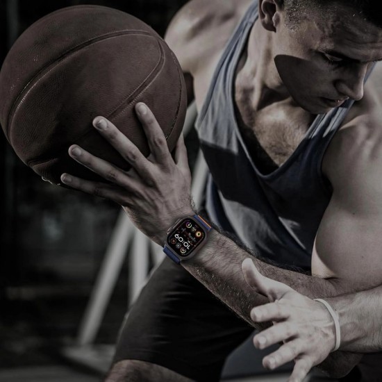 Tech-Protect Nylon Clasp for Apple Watch 44 / 45 / 46 / 49 mm - Navy