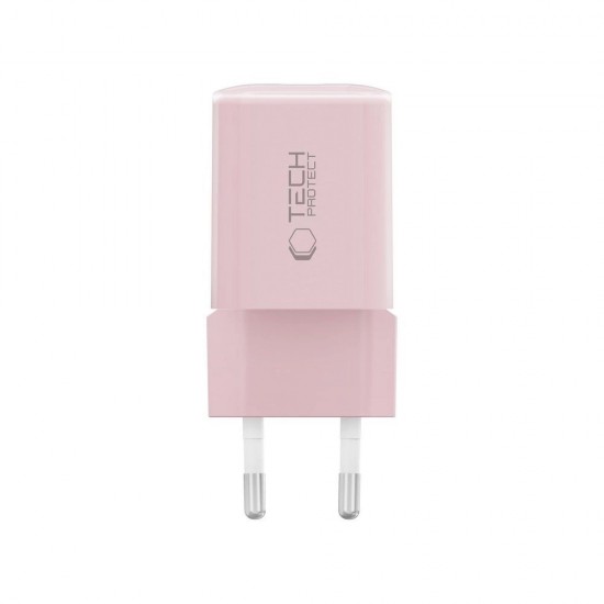 Tech-Protect NCM33W 2-port PD33W/QC3.0 wall charger - pink