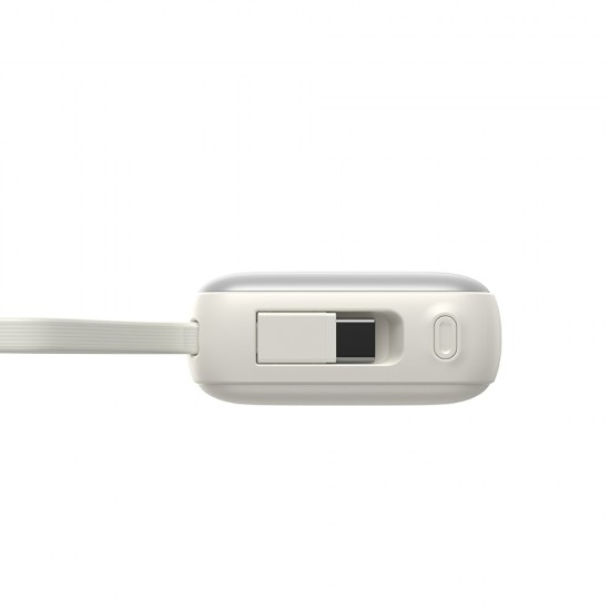 Joyroom JR-PBF27 10000mAh 22.5W Powerbank with Built-in USB-C and Lightning Cables - White