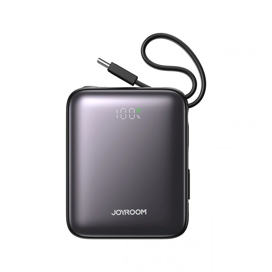 Joyroom JR-PBF27 10000mAh 22.5W Powerbank with Built-in USB-C and Lightning Cables - Black