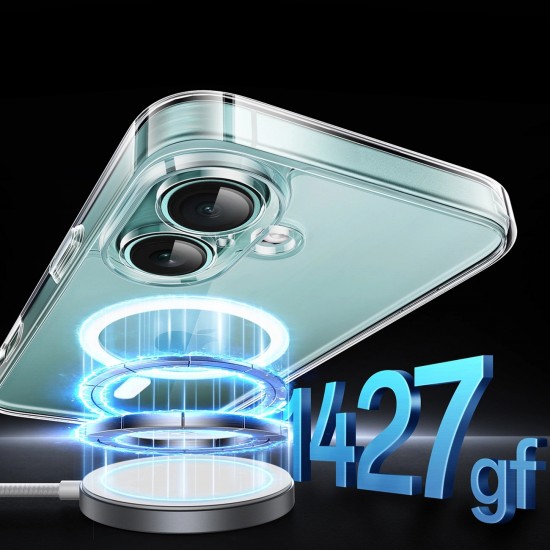 Ugreen Classy Clear Magnetic Case with MagSafe for iPhone 16 Plus - Clear