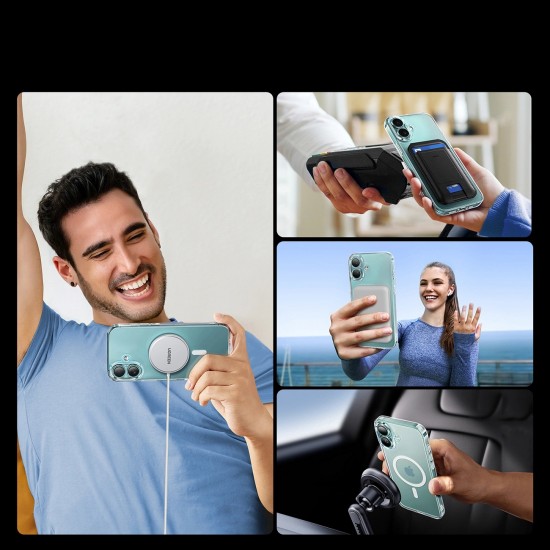 Ugreen Classy Clear Magnetic Case with MagSafe for iPhone 16 Plus - Clear