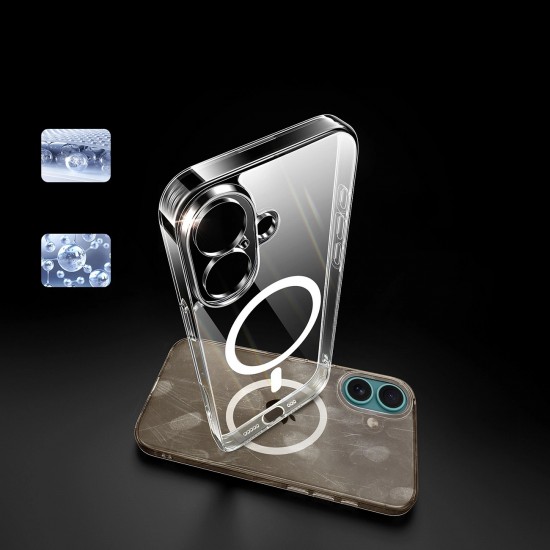 Ugreen Classy Clear Magnetic Case with MagSafe for iPhone 16 Plus - Clear