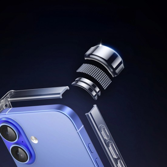 Ugreen Bright Cushion CA101 Case for iPhone 16 Plus - Clear