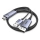 Ugreen HD169 HDMI to DisplayPort Directional Cable, 4K@60Hz, 2m - Gray