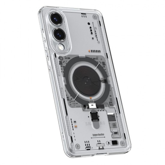 Spigen Ultra Hybrid Mag Case with MagSafe for Samsung Galaxy S25 Edge with Print - Transparent