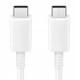 Samsung EP-DA705BWE USB-C - USB-C 3A Cable 1m (OOB Bulk - Replacement Packaging) - White