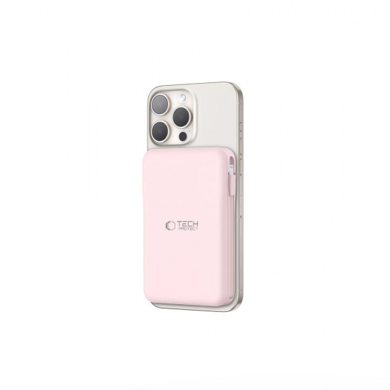 Powerbank Tech-Protect PB31 LifeMag MagSafe 10000 mAh - pink