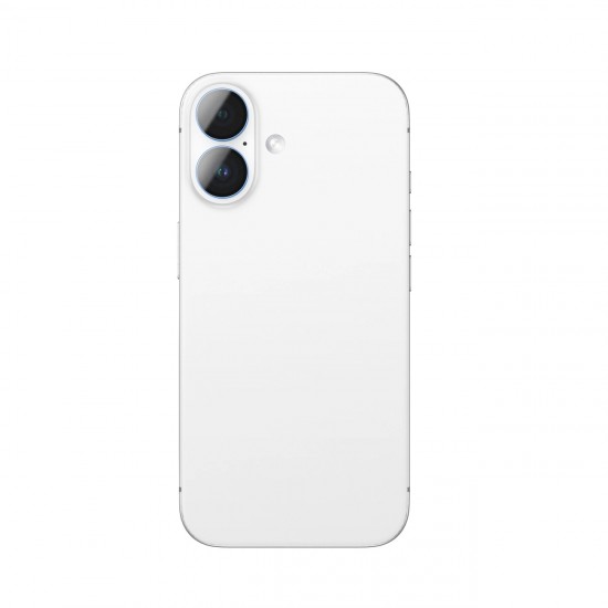 AmazingThing AR Aluminum 2 Lens Glass with Camera Lens Frame for iPhone 16 / 16 Plus - Blue