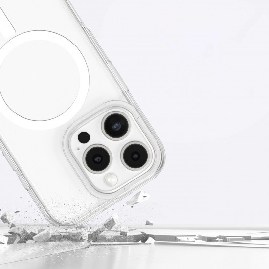 AmazingThing Minimal Mag Case with Magnetic Ring for iPhone 16 Pro - Transparent