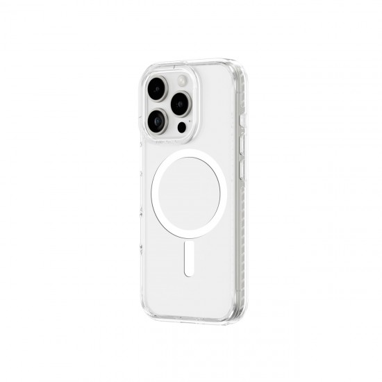 AmazingThing Titan Pro Mag Case with Magnetic Ring for iPhone 16 Pro - Transparent