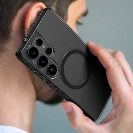 AmazingThing Minimal Mag Case with Magnetic Ring for Samsung Galaxy S25+ - Transparent