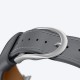 AmazingThing Class Band Leather Strap for Apple Watch 45 / 46 / 49 mm - Gray