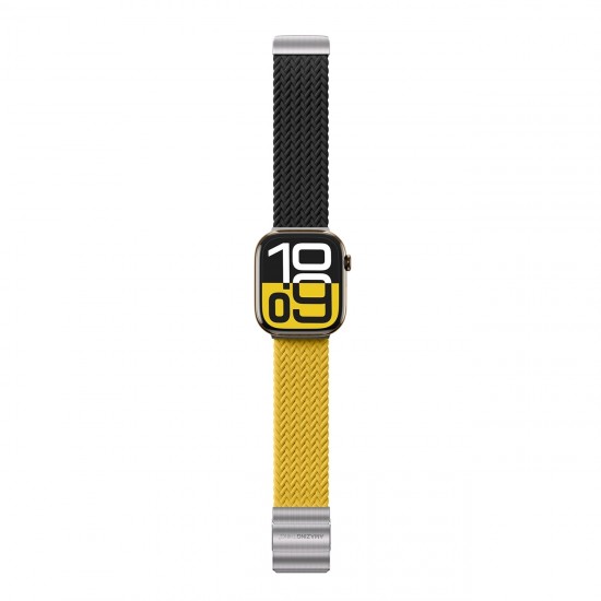 Set of 2 AmazingThing Blend Band for Apple Watch 45/46/49mm - Yellow-Black/Black