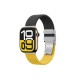 Set of 2 AmazingThing Blend Band for Apple Watch 45/46/49mm - Yellow-Black/Black