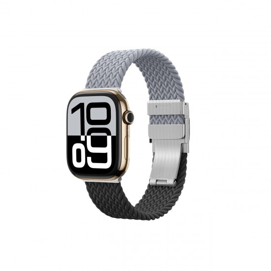 Set of 2 AmazingThing Blend Band for Apple Watch 45/46/49mm - Grey-Black/Grey