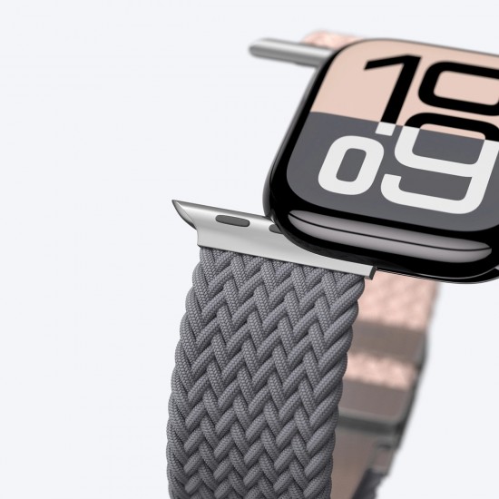 Set of 2 AmazingThing Blend Band for Apple Watch 45/46/49mm - Pink-Gray/Pink
