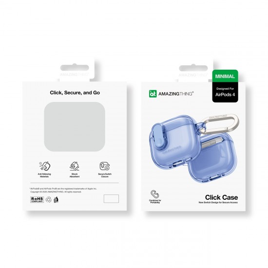 AmazingThing Minimal Case for AirPods 4 – ultramarine