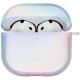 Uniq Iridescia case for AirPods 4 Hang Case - holo white