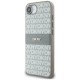 DKNY Repeat Texture Pattern with Tonal Stripe iPhone 16e Case - Beige