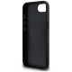DKNY Repeat Texture Pattern with Tonal Stripe case for iPhone 16e - black