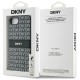 DKNY Repeat Texture Pattern with Tonal Stripe case for iPhone 16e - black