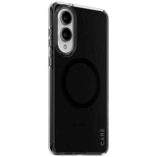 CARE by PanzerGlass Flagship Urban Combat Black QI Case for Samsung Galaxy S25 Edge - Semi-transparent