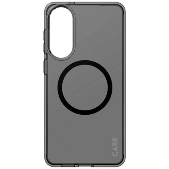 CARE by PanzerGlass Flagship Urban Combat Black QI Case for Samsung Galaxy S25 Edge - Semi-transparent