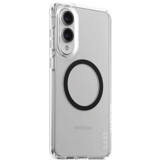 CARE by PanzerGlass Flagship Urban Combat Black QI Case for Samsung Galaxy S25 Edge - Transparent