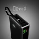 Powerbank SBS 20000 mAh 20W with built-in USB-C cable and digital display - black